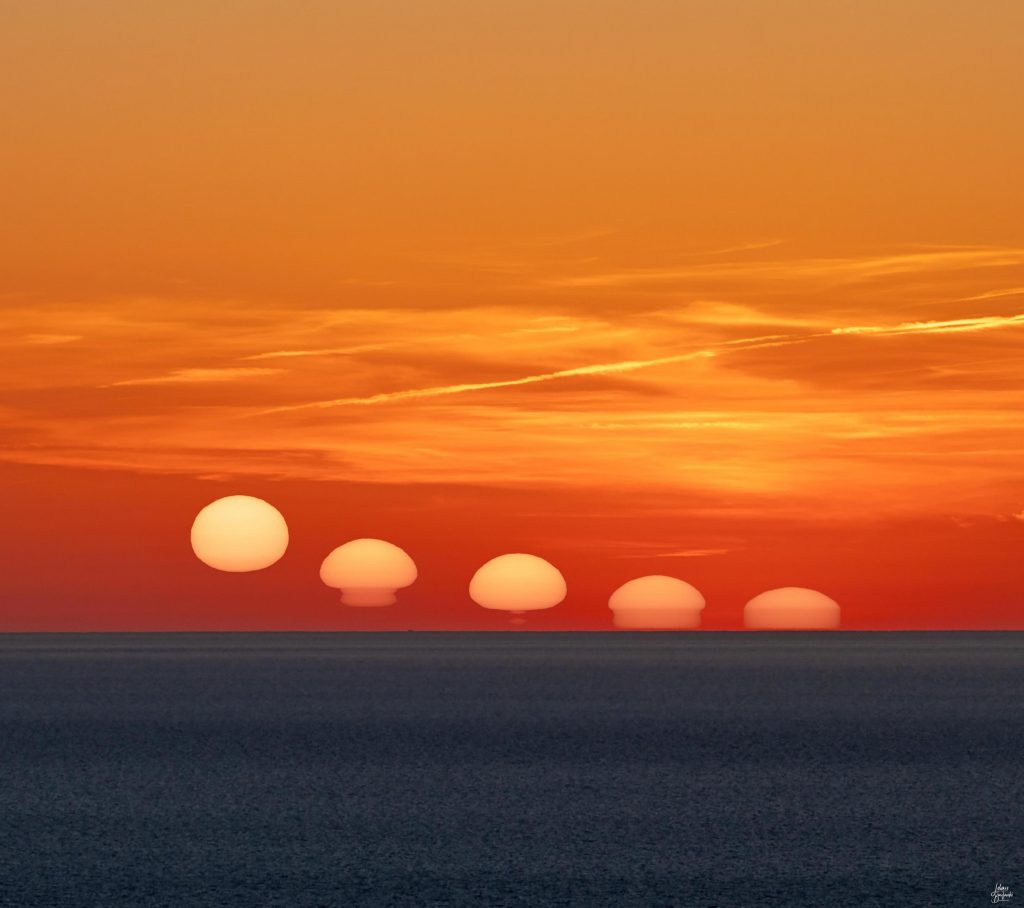 La persistance de la lumi&egrave;re du soleil