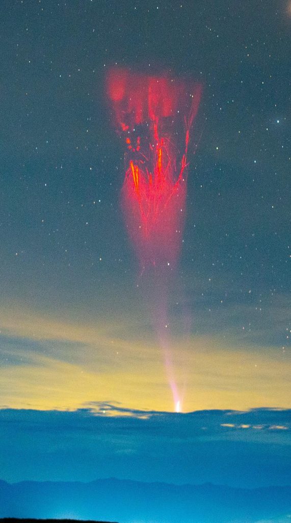 Les &laquo; red sprites &raquo; dans le d&eacute;sert de Tatacoa