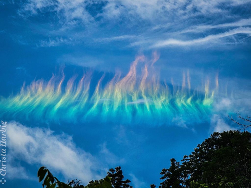 Un arc-en-ciel de feu au-dessus de la Virginie-Occidentale