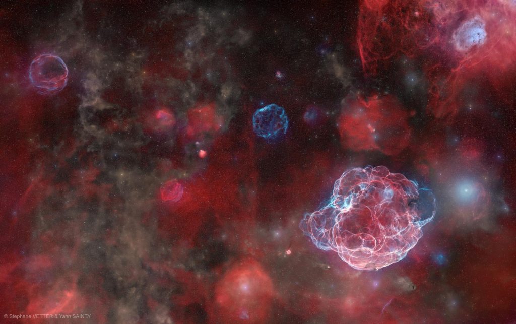 Les fantômes de cinq supernovae